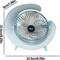 Ventilateur Rechargeable avec Éclairage Unique