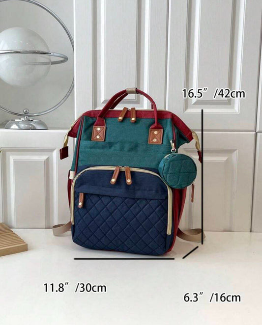 Sac à dos avec petit sac, sac de rangement pour bouteilles, couches en poudre, étanche, grande capacité, sacs de poussette pour bébé