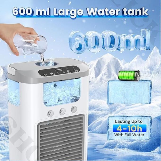 Mini climatiseur Air cooler Fan Ventilateur de refroidissement d'air مروحة تبريد الهواء