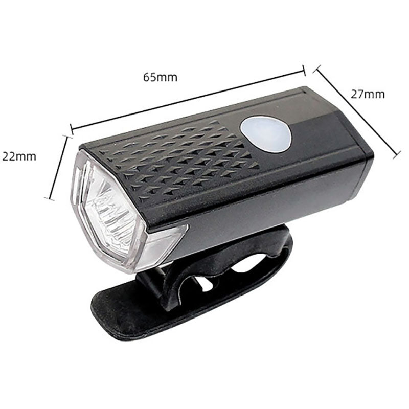 Lampe de vélo rechargeable USB, 3 modes d'éclairage, phare avant مصباح دراجة قابل لإعادة الشحن عبر USB بثلاثة أوضاع، مصباح أمامي للدراجة