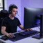 مجموعة ألعاب Vencor Pack Gaming Combo 5en1 Ensemble Complet Filaire Clavier LED, Souris Optique, Casque Audio et Tapis de Souris