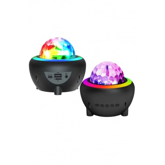 Projecteur étoilé LED Lumière galaxie Laser Boule disco Enceinte Bluetooth Lampe LEDجهاز عرض النجوم، ضوء LED، ضوء ليزر المجرة، كرة ديسكو، مكبر صوت بلوتوث، مصباح LED للحفلات