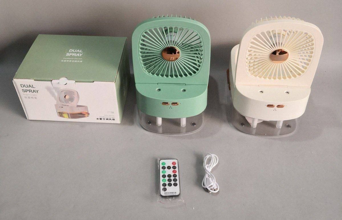 Humidificateur Ventilateur et Pulvérisation Portable Refroidisseur d'Air جهاز ترطيب هواء محمول، مروحة وبخاخ، مبرد هواء يعمل بمنفذ USB