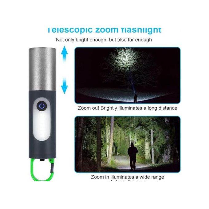 مصباح تخييم LED محمول، فائق السطوع، قابل لإعادة الشحن عبر USB-C، مع خطاف lampe de camping LED Portable, Super Lumineuse, Rechargeable USB-C, avec Crochet
