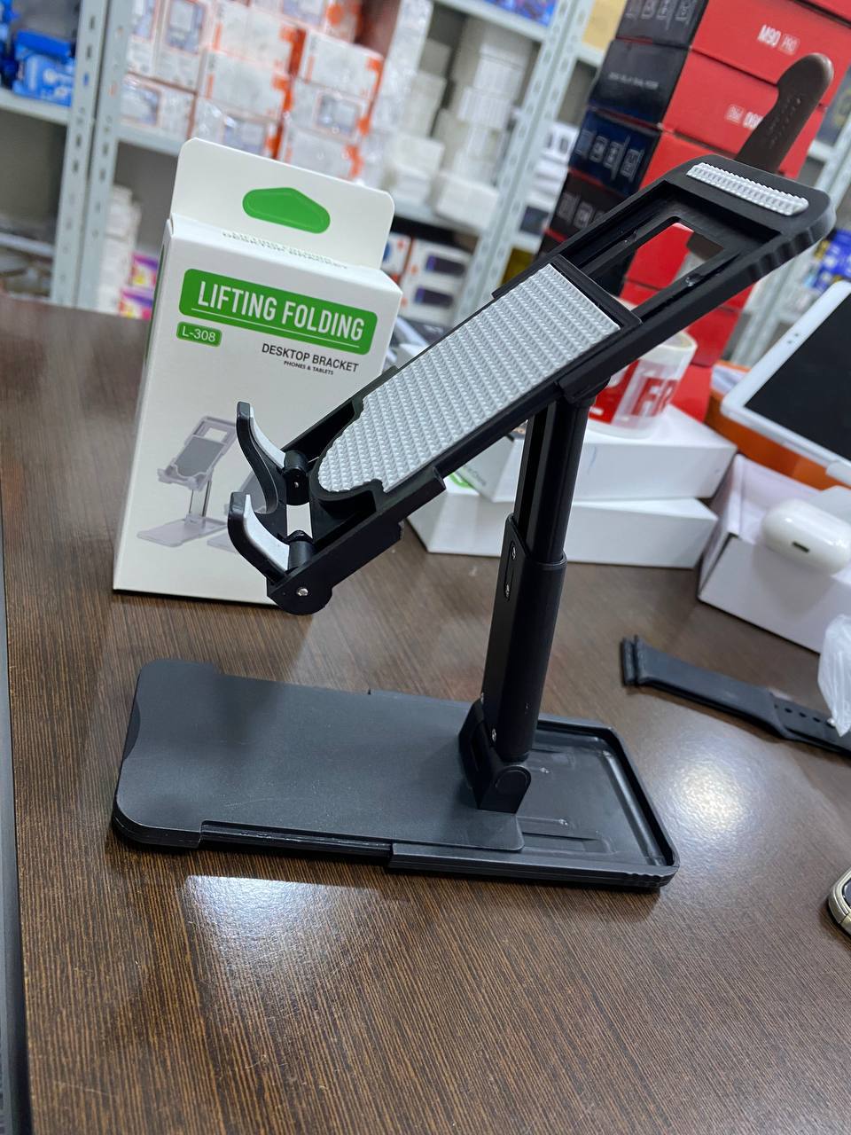 Lifting Folding Desktop Bracket L-308 حامل الهاتف المحمول