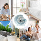 Ventilateur Rechargeable avec Éclairage Unique