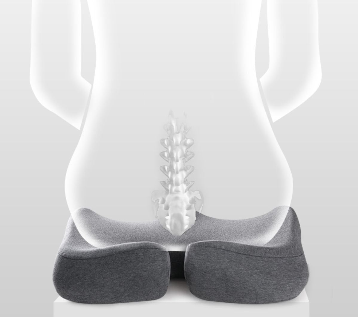 وسادة مقعد ودعم أسفل الظهر لكرسي الكمبيوتر المكتبي Coussin d'assise et support lombaire pour chaise de bureau