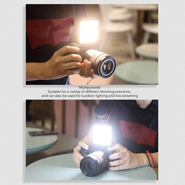 Mini Lampe Vidéo Portable pour Trépied D'appareil Photo  LED مصباح فيديو LED صغير محمول للكاميرا ثلاثية القوائم