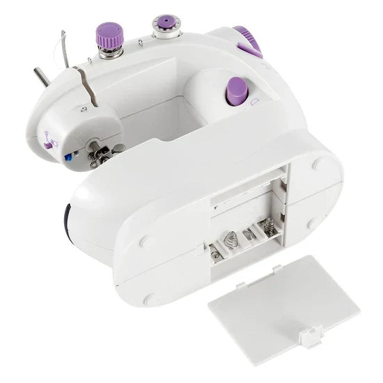 Mini sewing machine ماكينة خياطة صغيرة محمولة بسرعتين قابلة للتعديل، آلات خياطة كهربائية