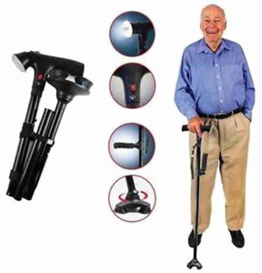 Trusty Cane Canne pliante à tête triaxiale de marche réglable عصا مشي قابلة للطي برأس ثلاثي المحاور قابلة للتعديل