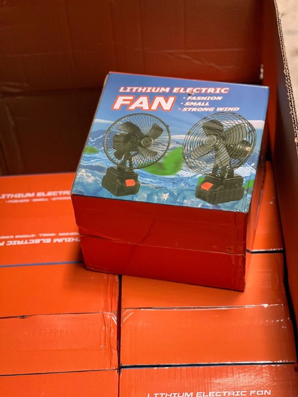 Lithium Electric Fan مروحة كهربائية تعمل ببطارية الليثيوم