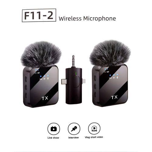 Double Microphone sans fil Wireless microphone F11-2