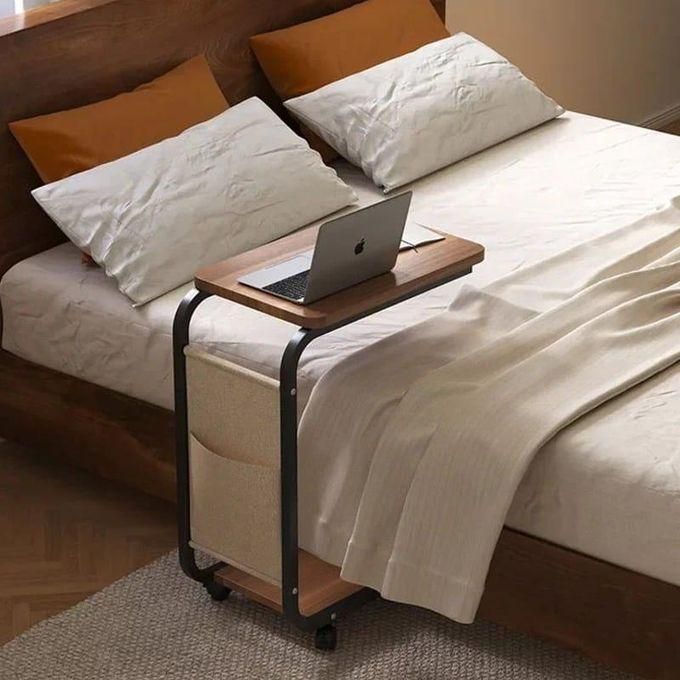 طاولة جانبية عصرية متحركة للكمبيوتر المحمول Table d’appoint roulante moderne pour ordinateur portable maison
