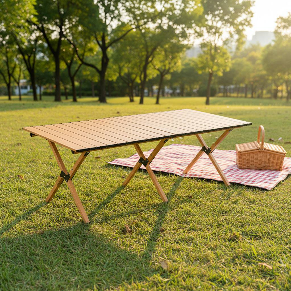طاولة تخييم قابلة للطي، طاولة جانبية للتخييم، مكواة شواء Table de Camping Pliante, Table d'appoint de Camping, Fer à Barbecue