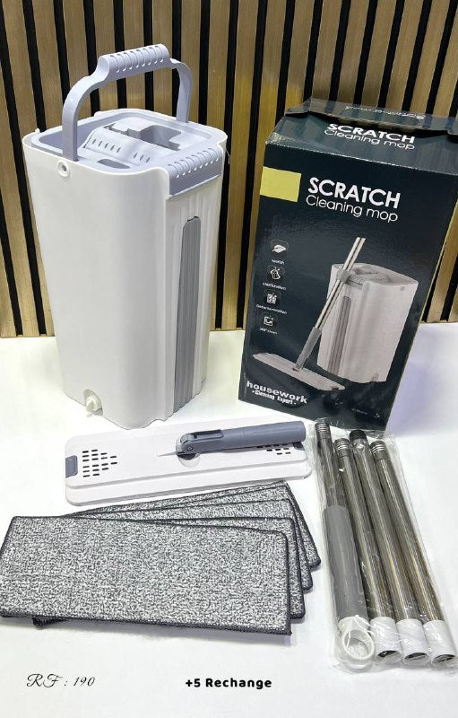 Scratch Cleaning Mop Balai vadrouille serpillière مكنسة وممسحة