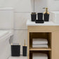 Kit Accessoires Salle de Bain 6Pièces Moderne Distributeur de Savon, Brosse WC, Porte Savon et Gobelet طقم إكسسوارات حمام