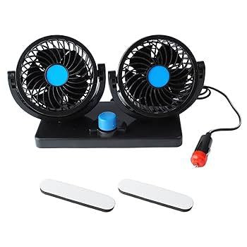 360 Degree Rotatable Car FanDouble headed vehicle fan