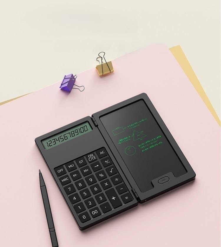 آلة حاسبة مكتبية مزودة بلوحة إلكترونية مكونة من 12 رقمًا Calculatrice de Bureau avec Ardoise Électronique 12 Chiffres