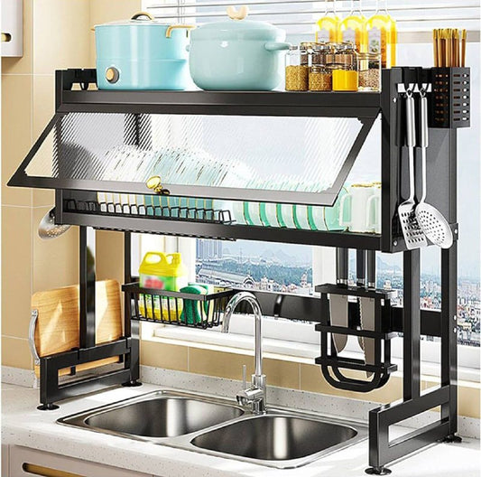 Egouttoir à vaisselle multifonctionnel  مصفاة أطباق متعددة الوظائف فوق الحوض