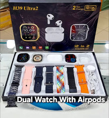 Smart watch H39 Dual watch with airpods