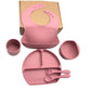طقم طعام للأطفال سيليكون Silicone baby cutlery set