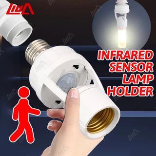 قاعدة مصباح E27 بقدرة 60 واط مزودة بمستشعر حركة PIR لمصابيح LED Douille lampe détecteur de mouvement PIR E27 60W pour ampoules LED