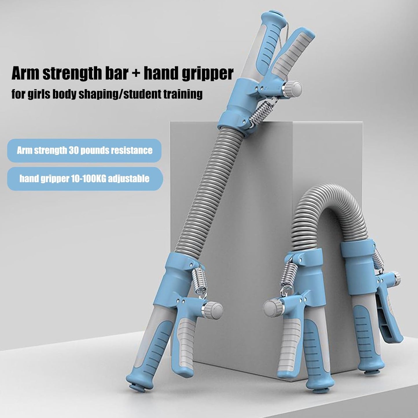 جهاز تدريب القوة والشد العضلي بمقاومة قابلة للتعديل 2 في 1 Barre de torsion de puissance de résistance réglable 2 en 1 et entraîneur de force