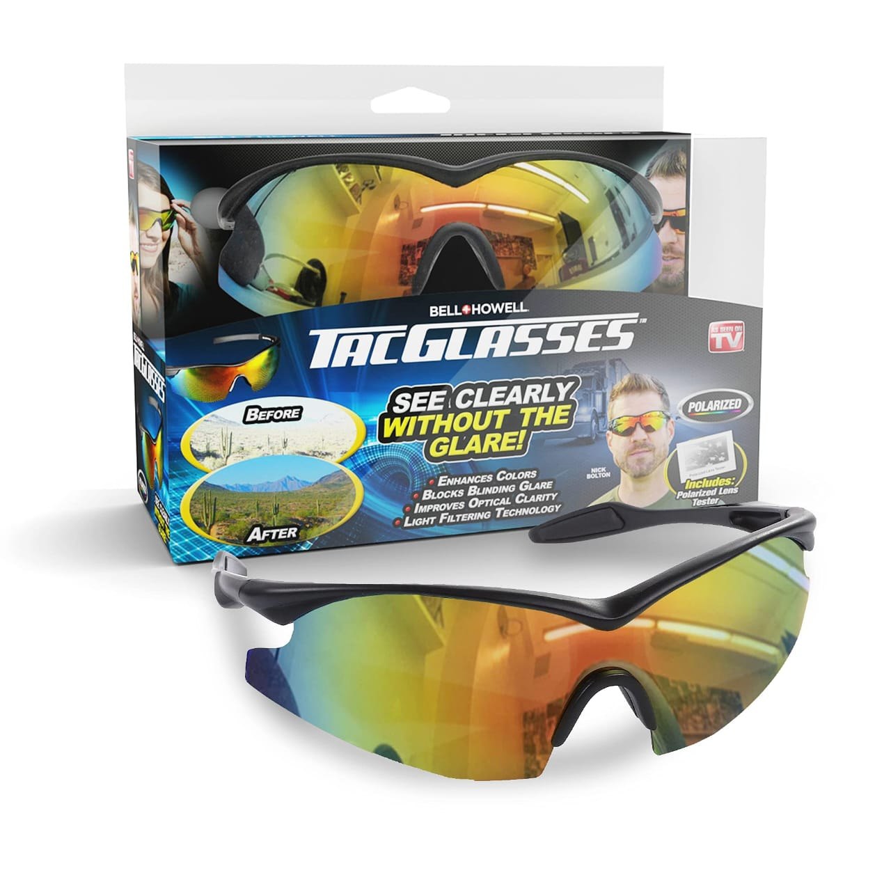 نظارات شمسية رياضية مستقطبة للرجالالنساء Lunettes de soleil polarisées sport