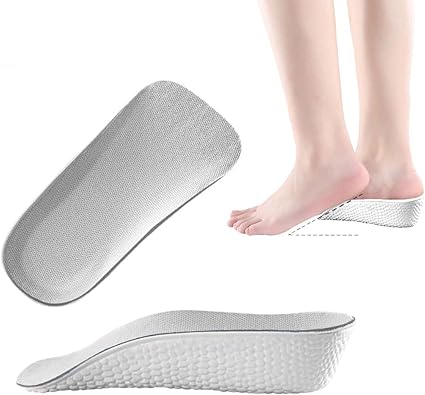 Semelles rehaussantes orthopédiques نعال داخلية لزيادة الطول، وسادات تقويمية عالية، نعال مريحة ماصة للصدمات