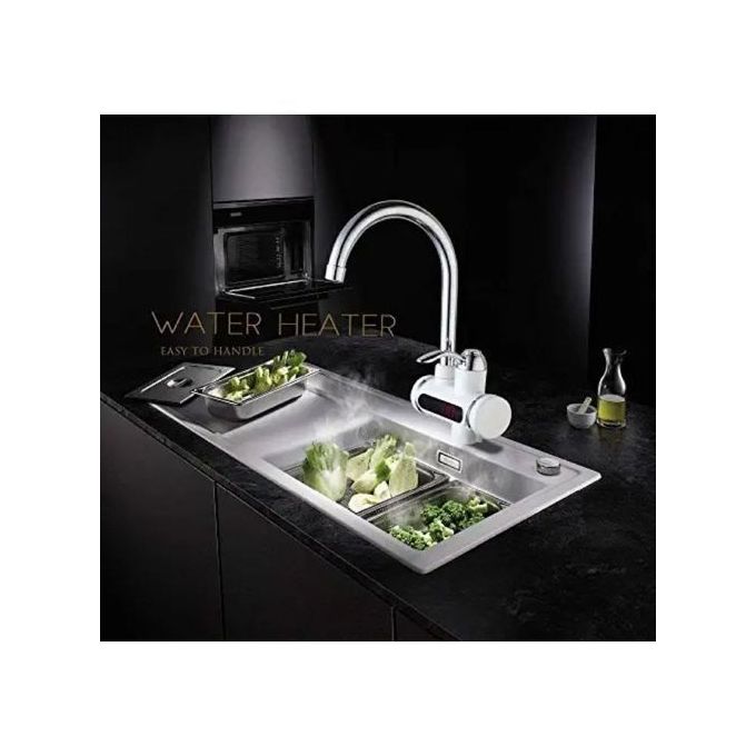 Robinet Chauffe-eau instantané électrique صنبور سخان الماء الكهربائي الفوري مع شاشة عرض درجة الحرارة