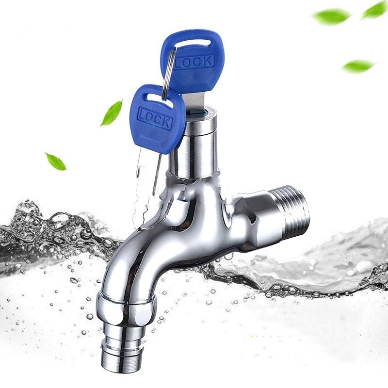 صنبور مياه مضاد للسرقة مزود بمفتاح قفل Robinet d'eau antivol avec clé de verrouillage