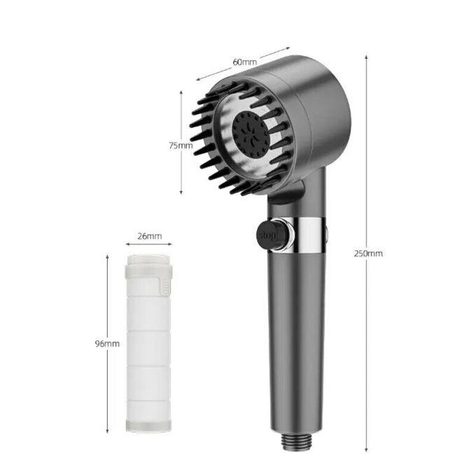 رشاشة دوش رأس دش عالي الضغط مع مرشح مدمج Pommeau de douche haute pression avec filtre intégré Turbocharged Shower Head