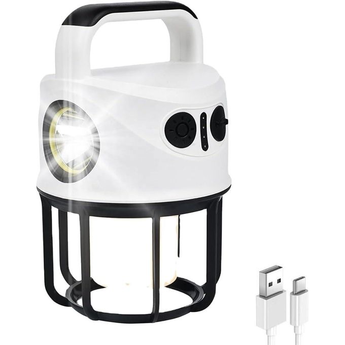 مصباح تخييم LED قابل لإعادة الشحن بإضاءة مزدوجة CH-22025 Dual Light Source Camping Lights Lampe de Camping LED Rechargeable Double Éclairage