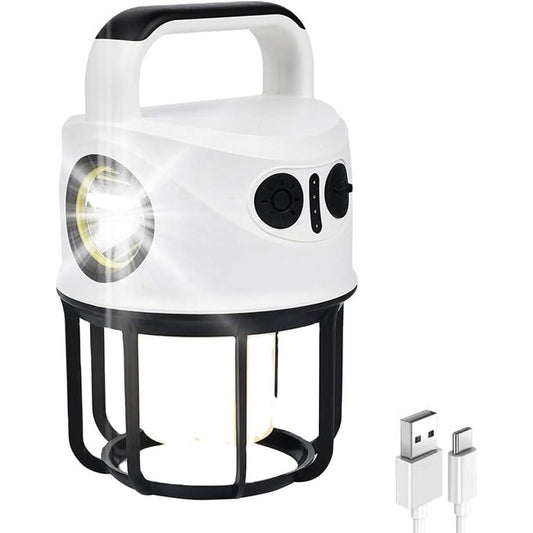 مصباح تخييم LED قابل لإعادة الشحن بإضاءة مزدوجة CH-22025 Dual Light Source Camping Lights Lampe de Camping LED Rechargeable Double Éclairage