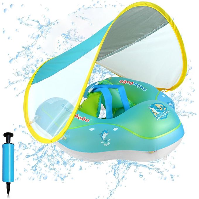 عوامة سباحة مزودة بمظلة ومقعد سباحة Bouée de natation pour bébé