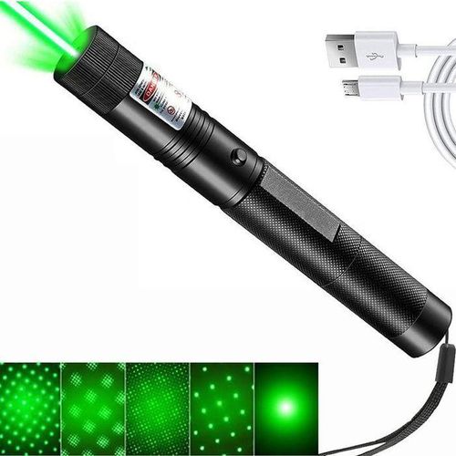 Laser Pointer aser Vert 303 USB Charge Haute Puiss