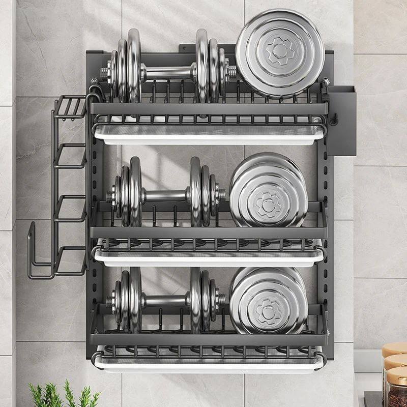 قطارة الأواني الجديدة مصنوعة من الفولاذ غير قابل للصدأ  58×30×15.5cm