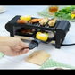 شواية كهربائية بقوة 350 واط لشخصين مع صفيحة حجرية، Barbecue à raclette électrique 350W