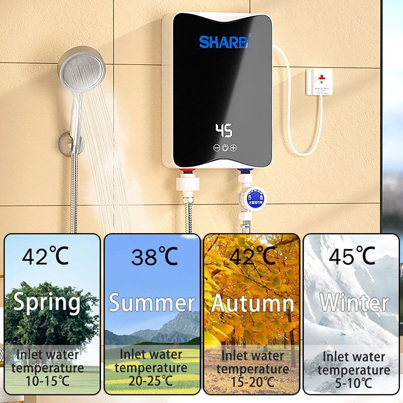 Mini chauffe-eau électrique mural instantané سخان مياه كهربائي صغير فوري مثبت على الحائط