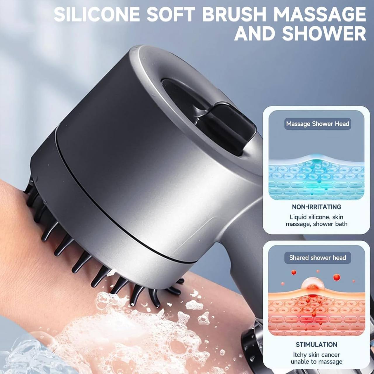 رأس دش عالي الضغط ثلاثه وضعيات-مع فلتر