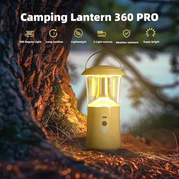 Lampe portable avec crochet métallique مصباح محمول مزود بخطاف معدني للإضاءة الخارجية