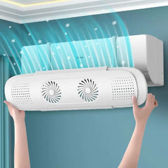 حاجز مكيف الهواء ثنائي الشفرات ملحق مضاد للنفخ المباشر