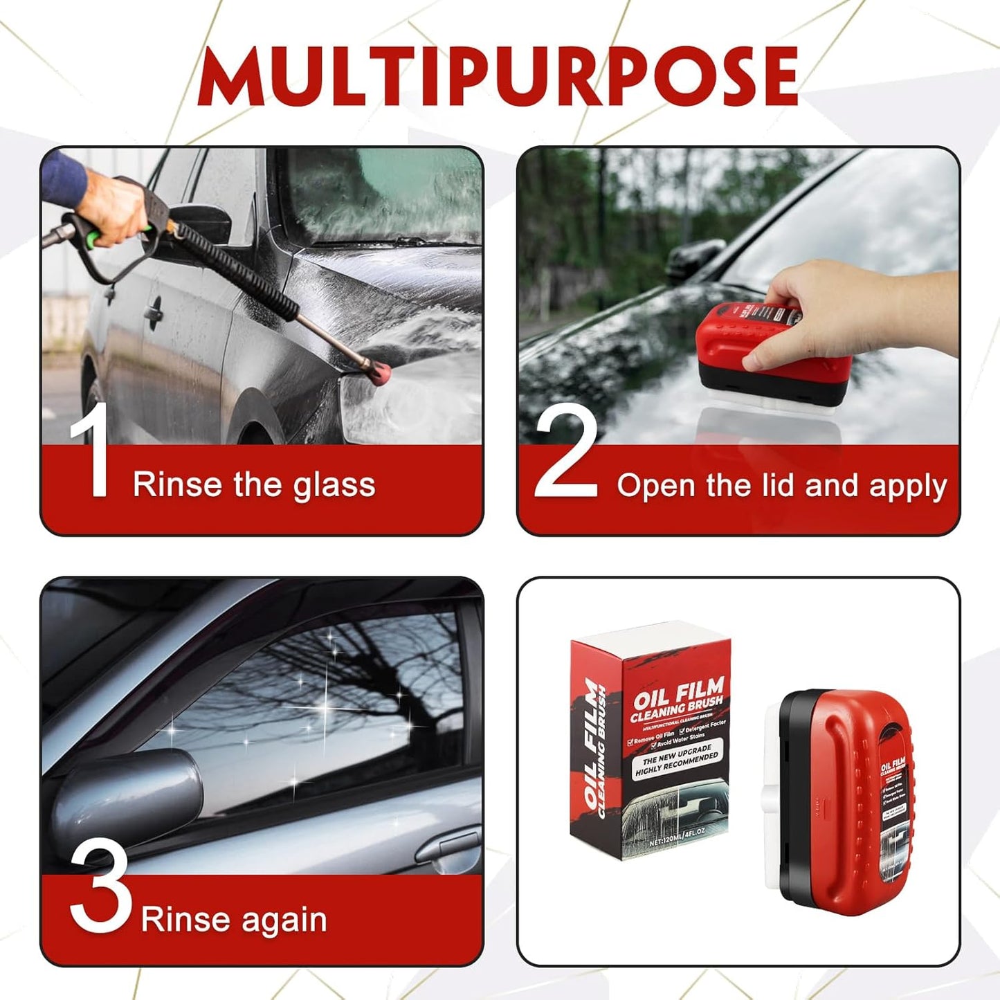 Brosse nettoyante anti-film protectrice فرشاة تنظيف طبقة الزيت