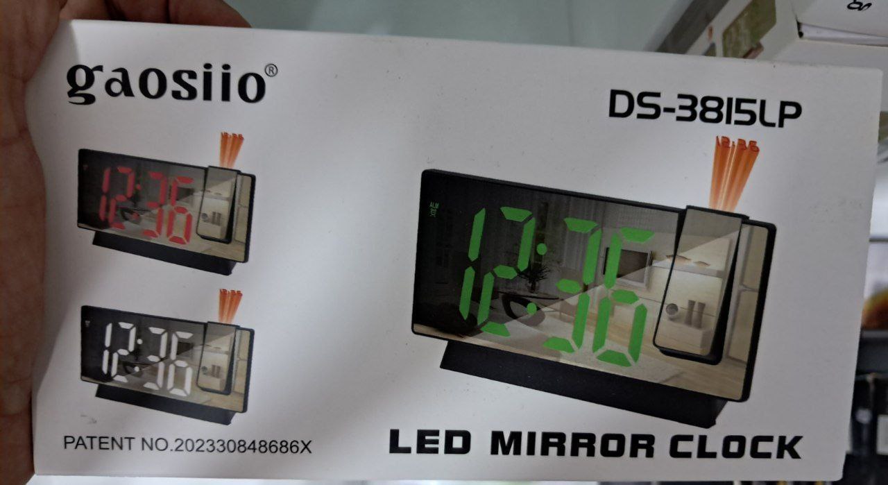 LED Mirror Clock DS-38ILP Gasoliio