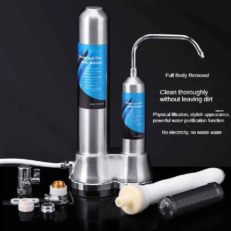 Purificateur d'eau domestique en acier inoxydable جهاز تنقية المياه المنزلي المصنوع من الفولاذ المقاوم للصدأ