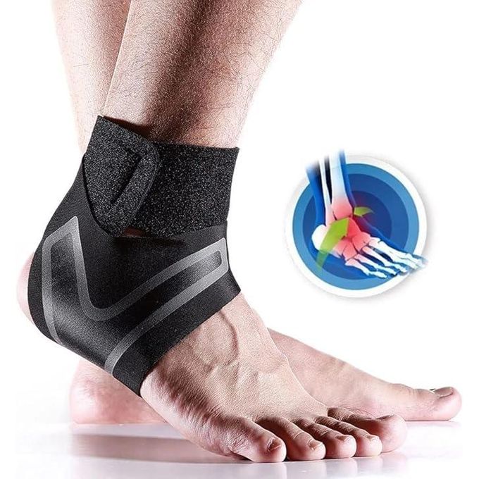 دعامة كاحل رياضية قابلة للتعديل Chevillère de sport réglable, stabilisateur pour entorses et protection articulaire