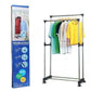 Double-Pole Telescopic clothes rack