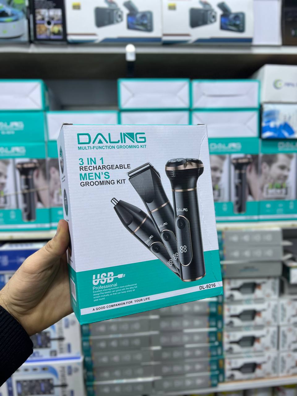 DL6-9216 Daling 3in1 Rechargeable Grooming kit