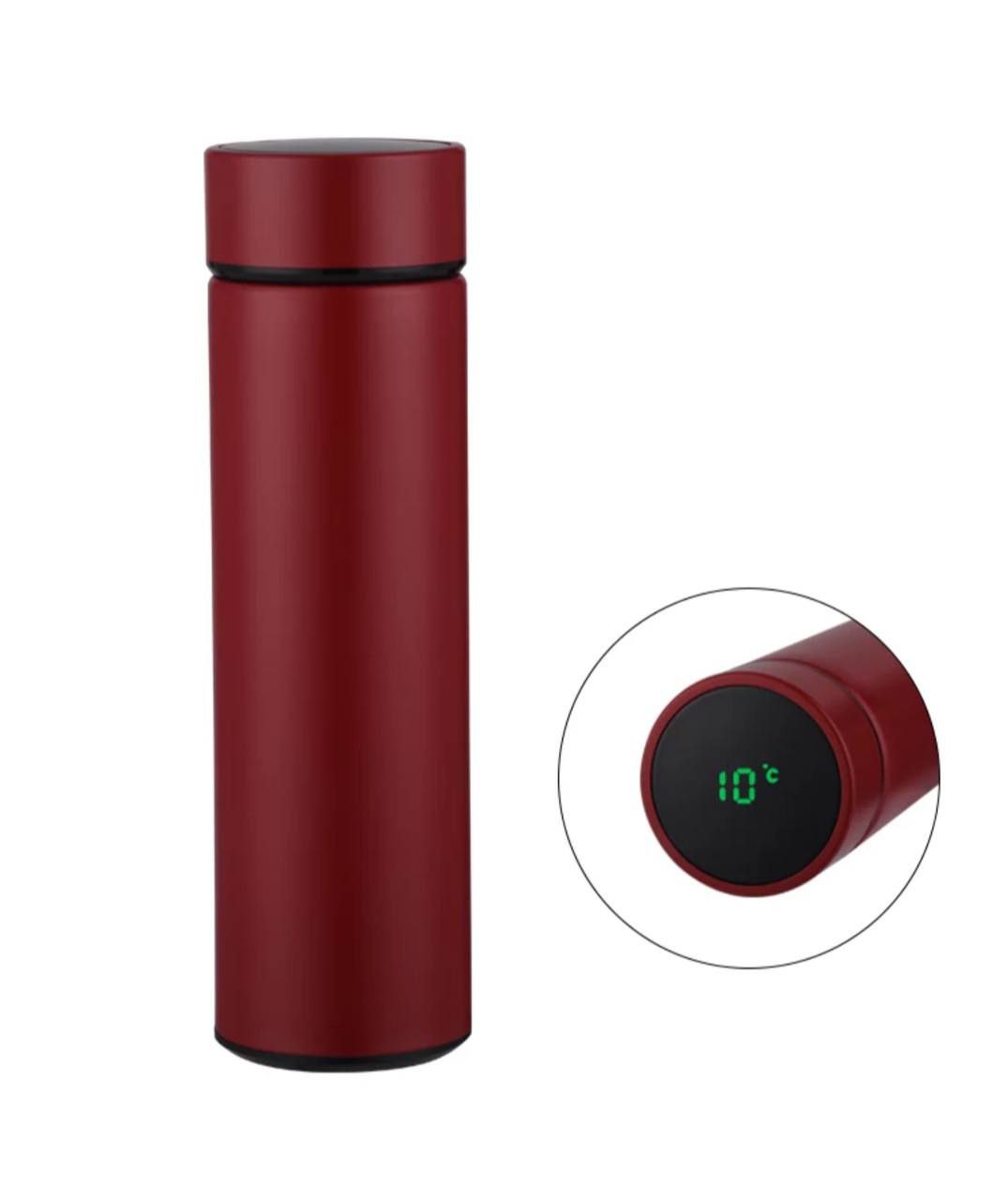 Thermos Bouteille Isotherme Intelligente en Acier Inoxydable de 500ml, Isolation Tactile