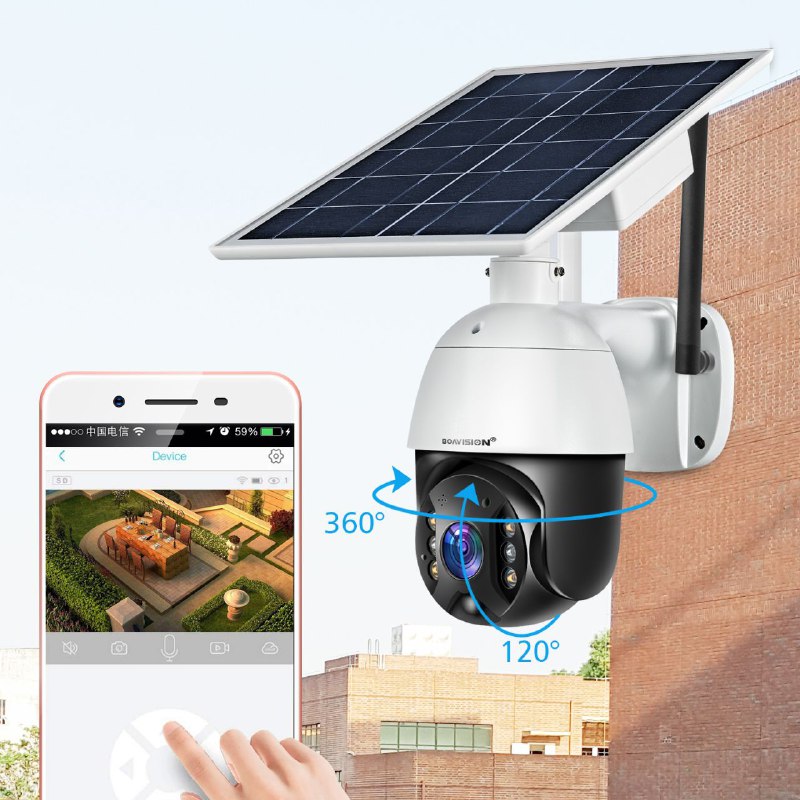 AI Solar PTZ Camera T05-WiFi كاميرا شمسية ذكية